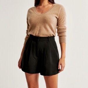 Abercrombie & Fitch Black High Waist Shorts